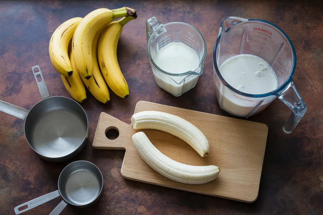 Creamy Banana Smoothie with Milk - A Quick and Tasty Treat