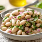 White Bean Salad with lemon, parsley, and olive oil