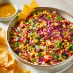Southwest Dense Bean Salad with creamy chipotle dressing