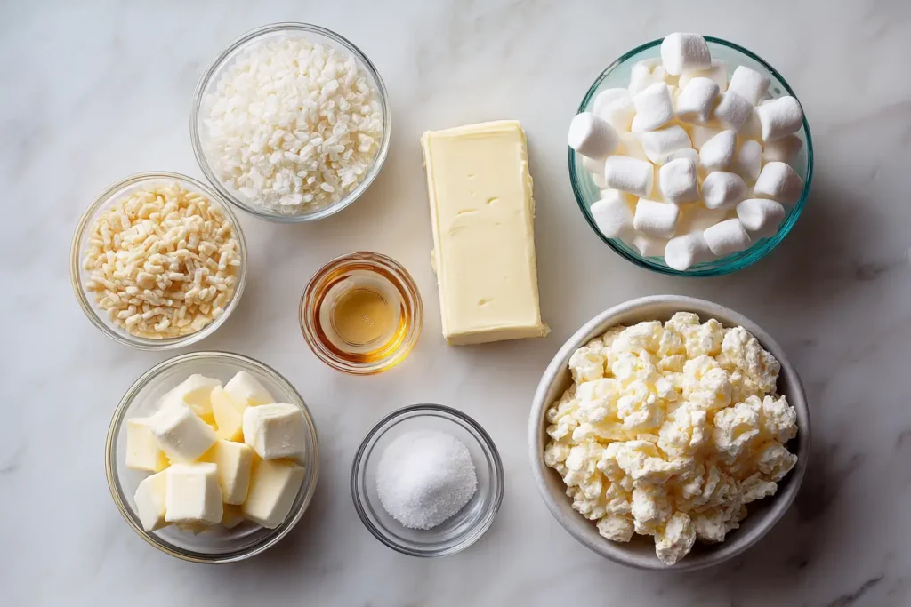 Stirring melted marshmallows and butter for Rice Krispie Treats
