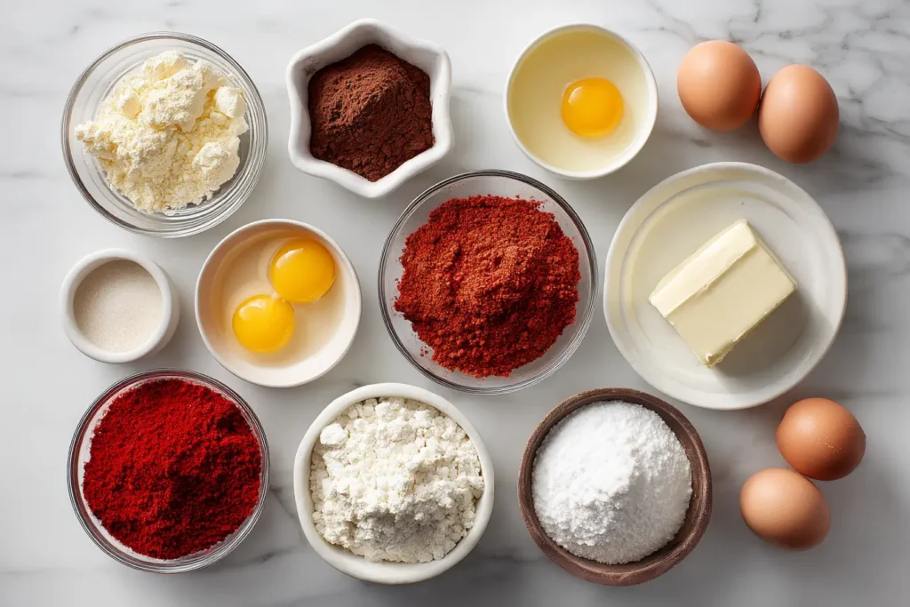 Rolling red velvet cookie dough in red sanding sugar