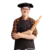 Chef Serge holding a rolling pin