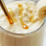 Creamy banana smoothie recipe without yogurt, perfect for kids.
