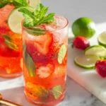 Easy Strawberry Mojito Mocktail (Non-Alcoholic Summer Drink)