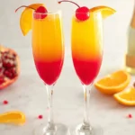 Sunrise Mocktail with orange-to-red gradient in a tall glass