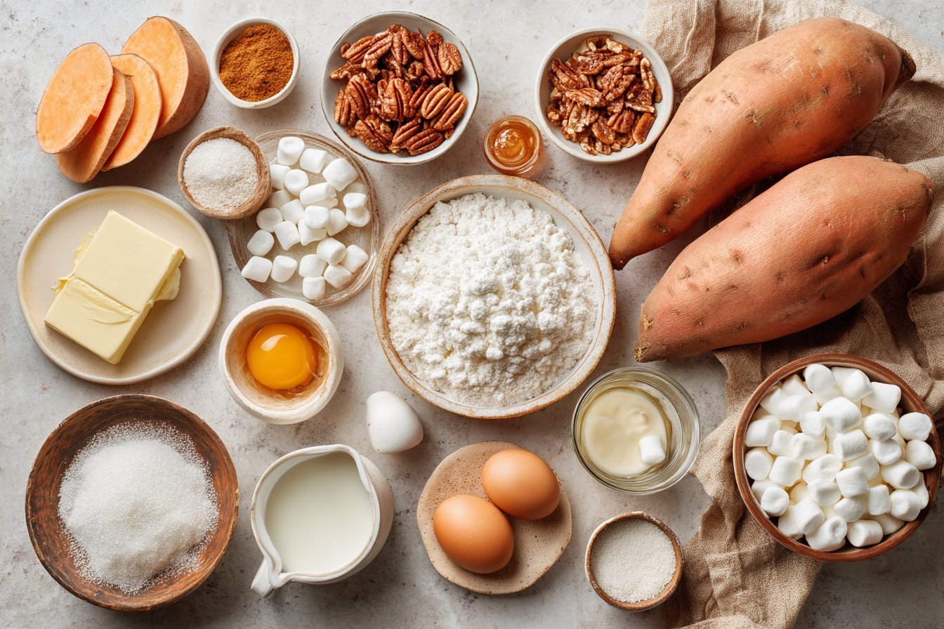 Sweet Potato Casserole with Marshmallows