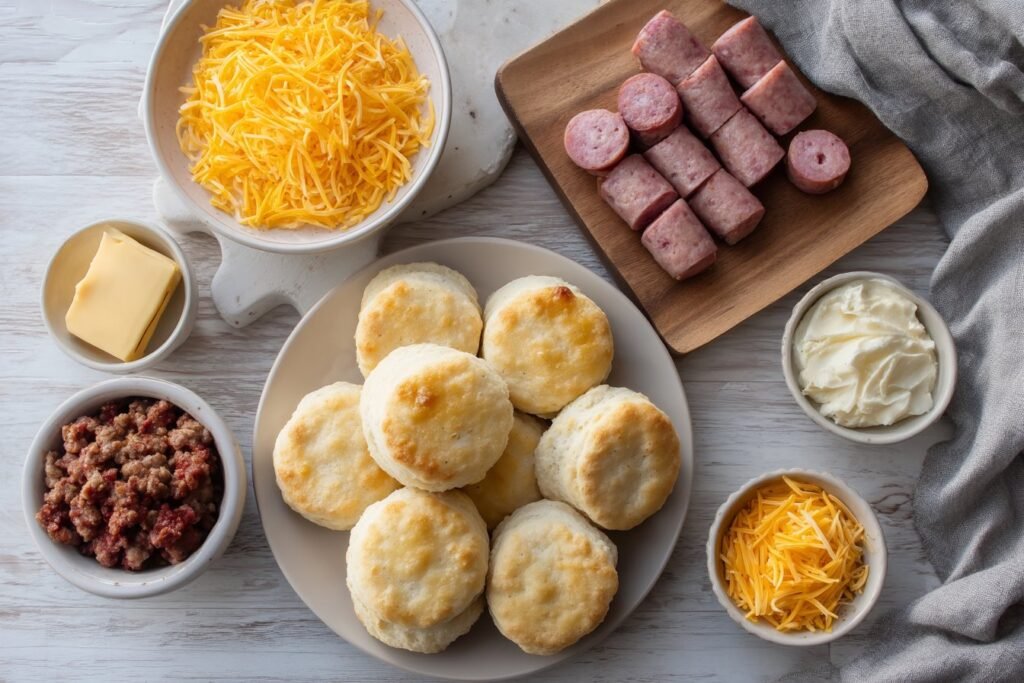 Ingredients for Southern Sausage Biscuits