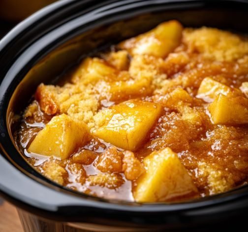 Slow Cooker Apple Dump Cake