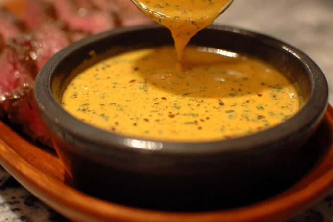 Delicious Cowboy Butter Sauce served with grilled meats and vegetables