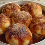 Mouthwatering caramel apple pie bombs with a crispy exterior and sweet filling.