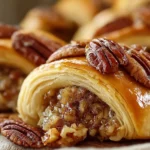 Delicious Pecan Pie Crescent Rolls ready to serve