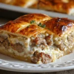 Delicious Sausage Cream Cheese Casserole ready to serve