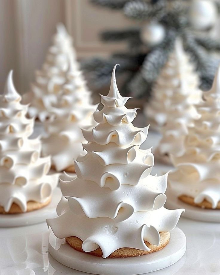 Tree Meringue Cookies