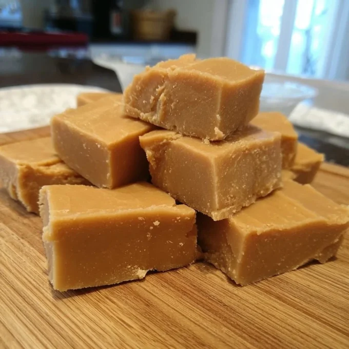 Delicious homemade peanut butter fudge recipe made with simple ingredients