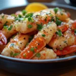 Plate of succulent Snow Crab Legs with garlic butter sauce