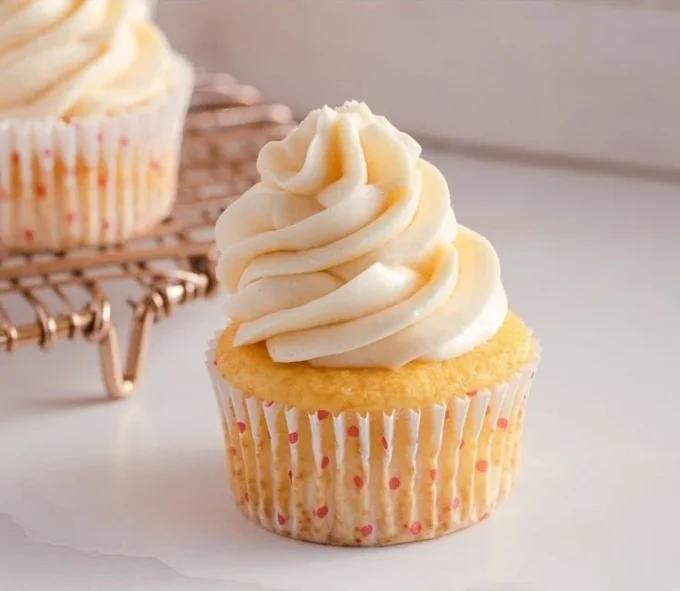 Delicious Russian Buttercream frosting made with sweetened condensed milk