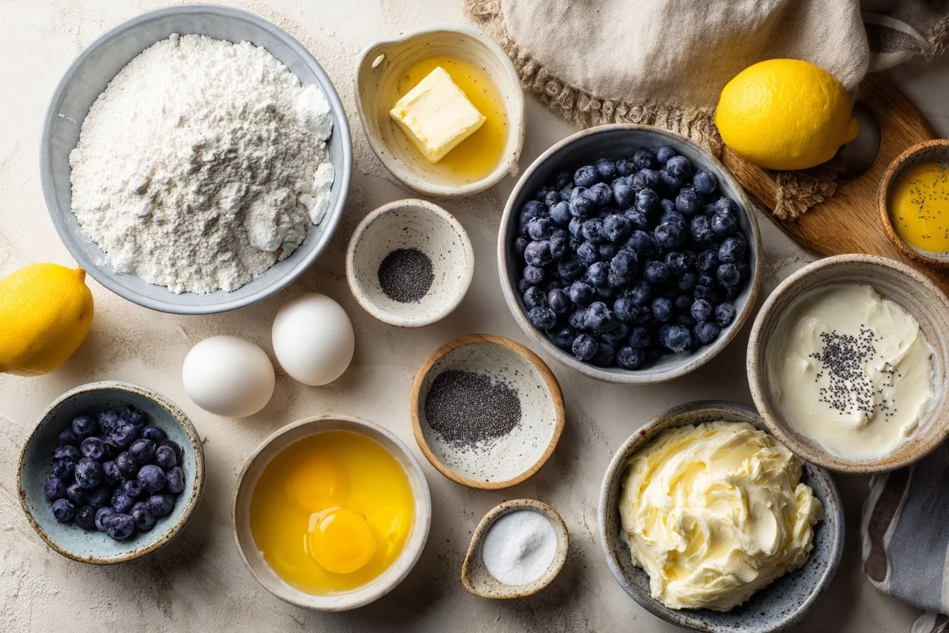 Best Moist Lemon Blueberry Pound Cake