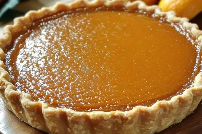 Delicious slice of Black Folks Sweet Potato Pie on a plate with whipped cream