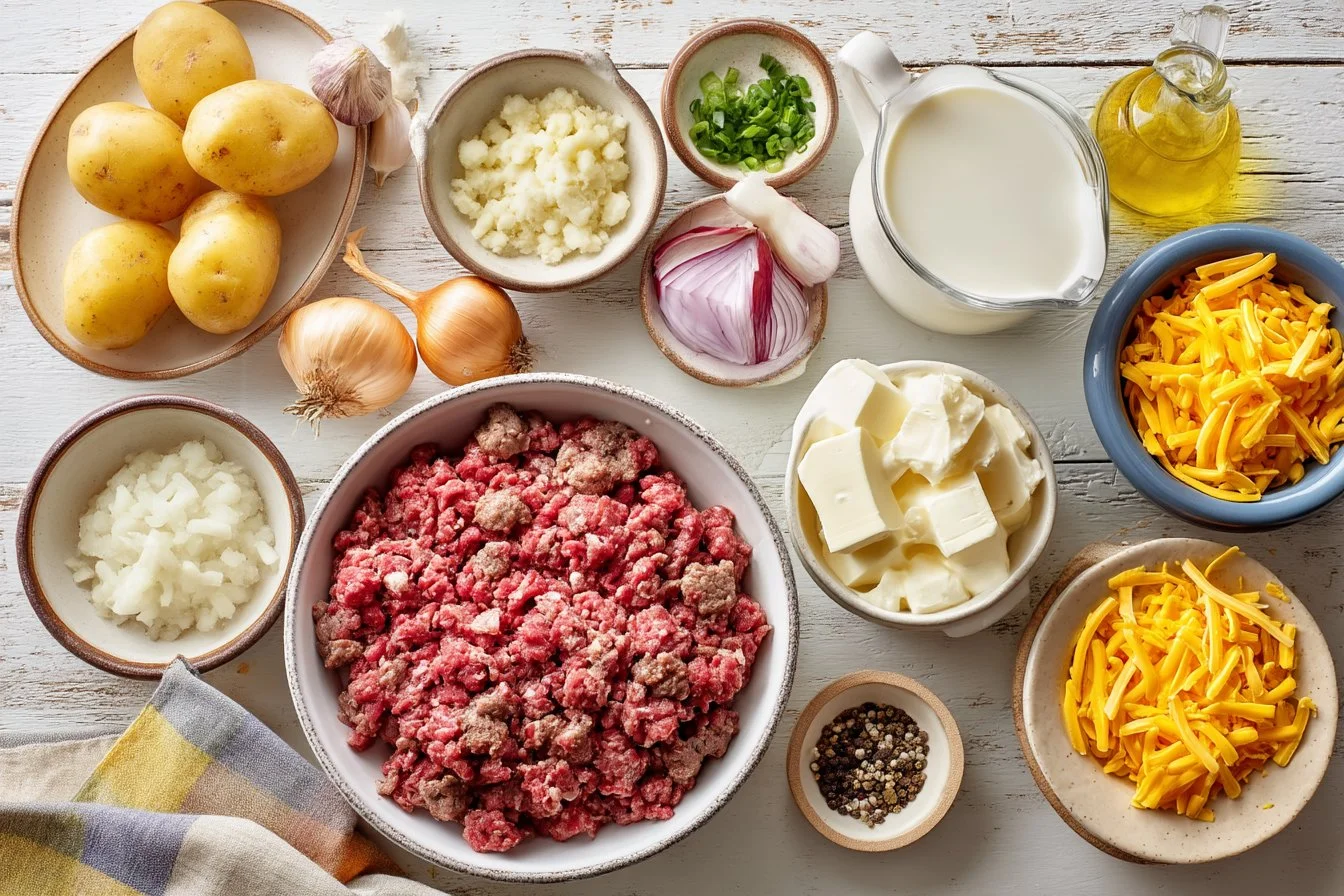 Cheesy Hamburger Potato Soup
