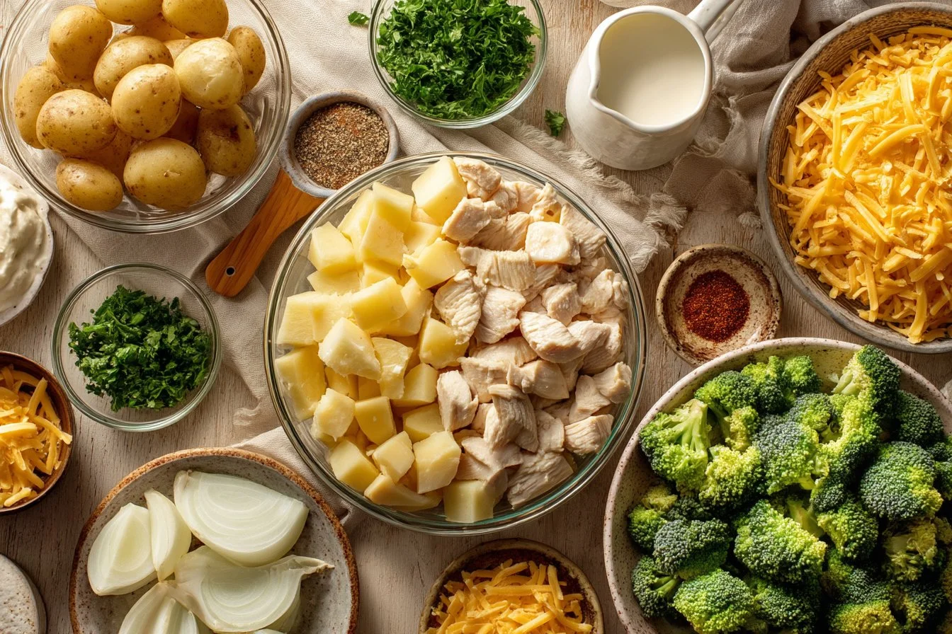 Baked Potato Chicken and Broccoli Casserole