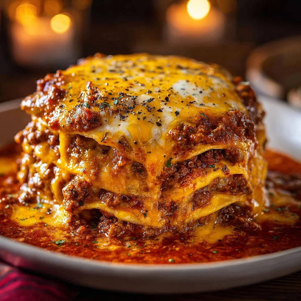 Plate of New Mexico enchiladas topped with cheese and red sauce