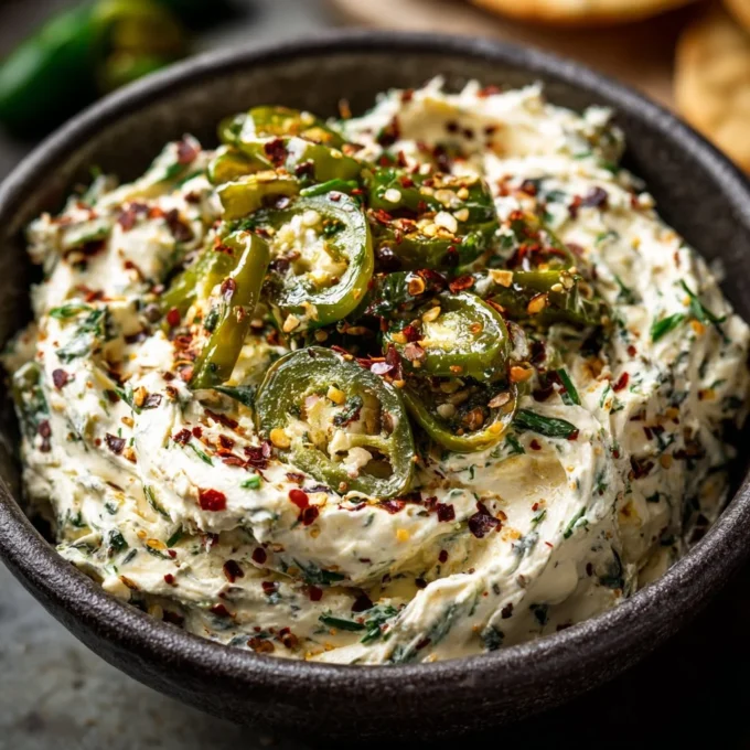 Creamy Cowboy Dip served with tortilla chips on a wooden platter