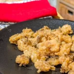 Delicious crispy fried shrimps served with dipping sauce