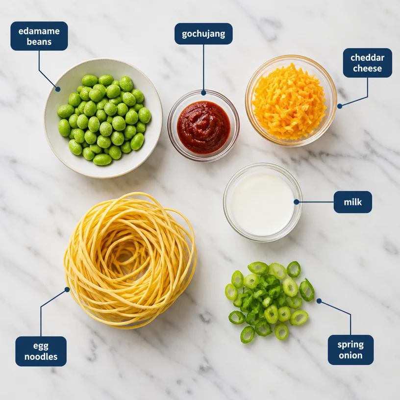 Spicy Edamame Noodles